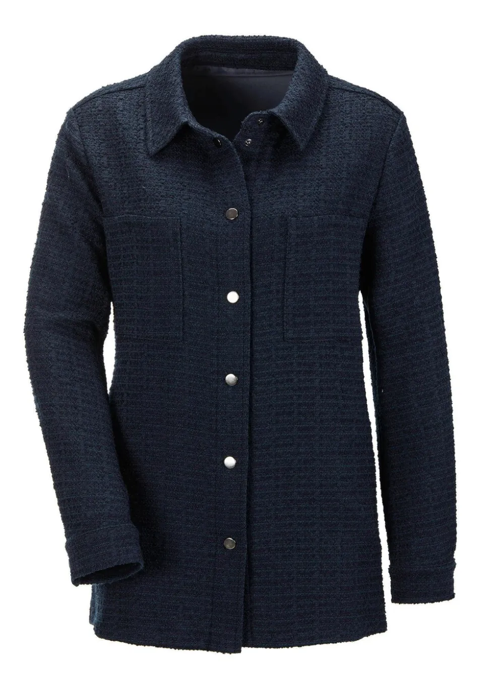 Veste chemisier aspect bouclette