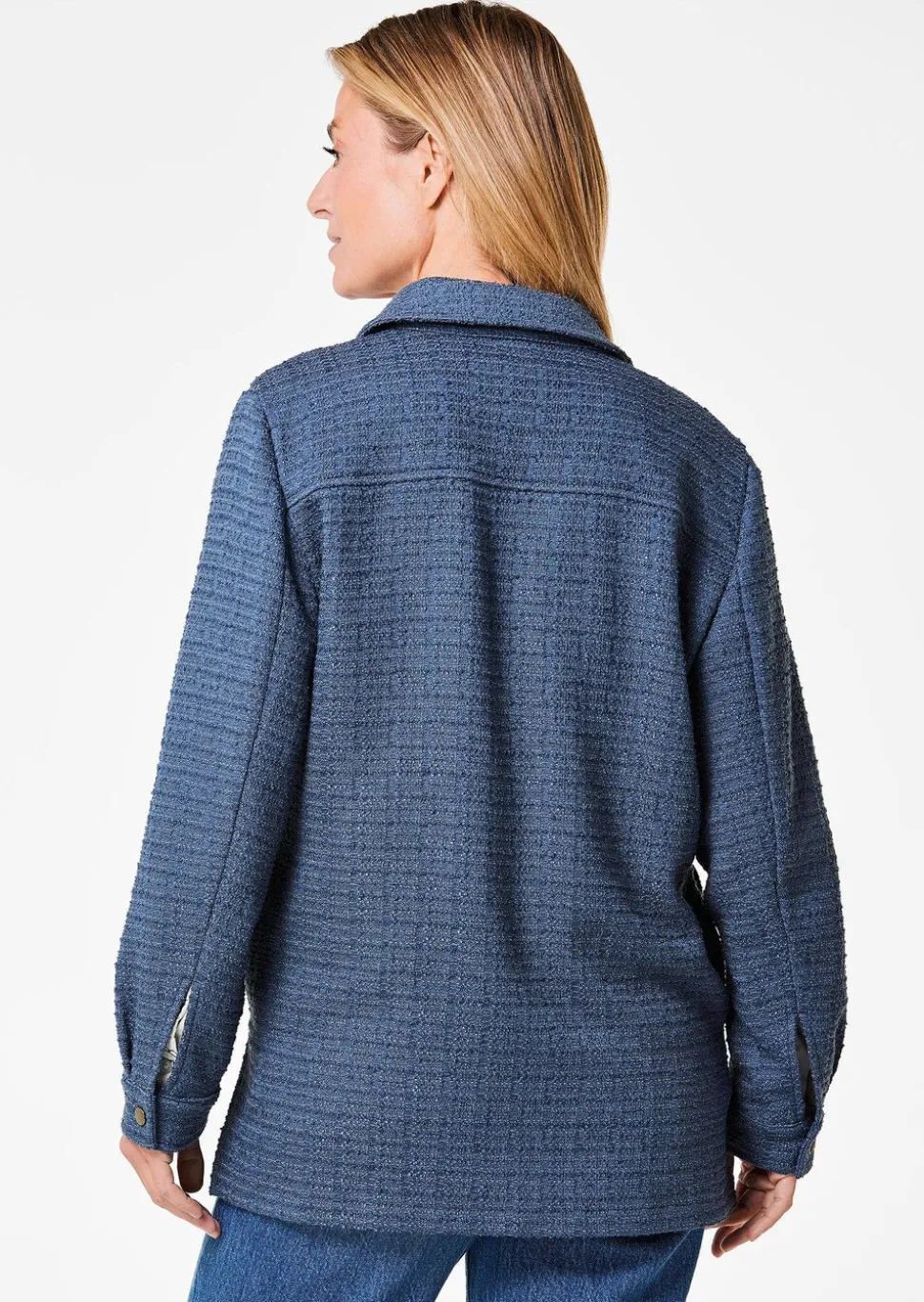 Veste chemisier aspect bouclette