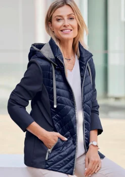 Veste à col droit
