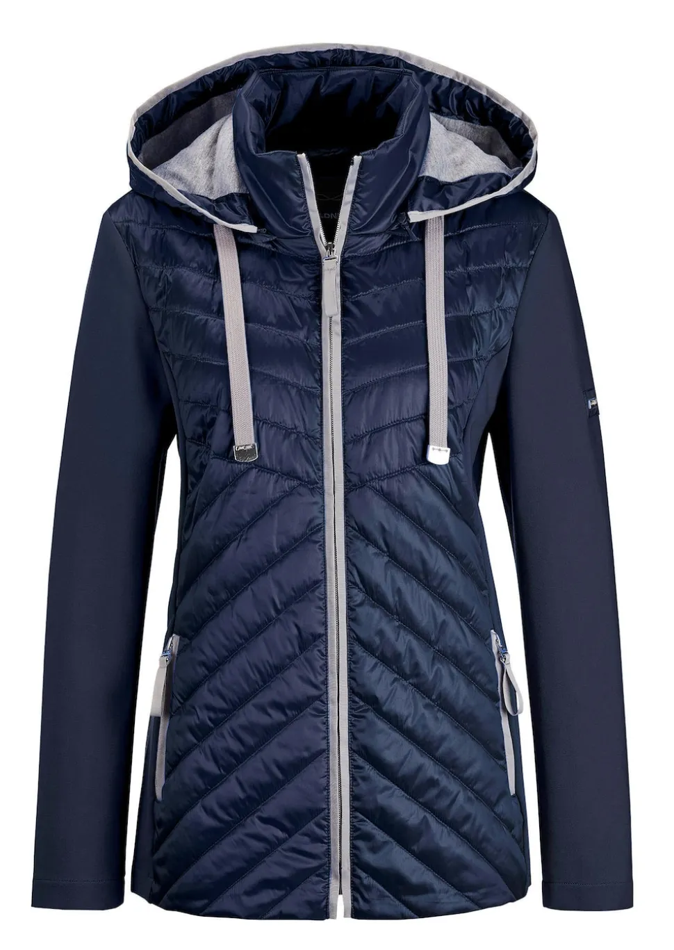Veste à col droit