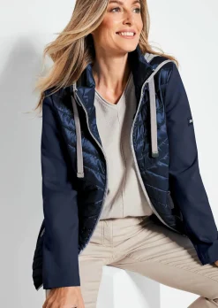 Veste à col droit