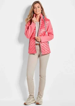 Veste à col droit