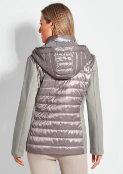Veste à col droit