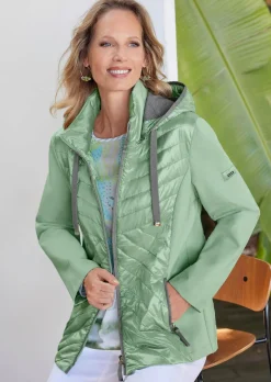 Veste à col droit