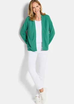 Veste courte en maille ruban