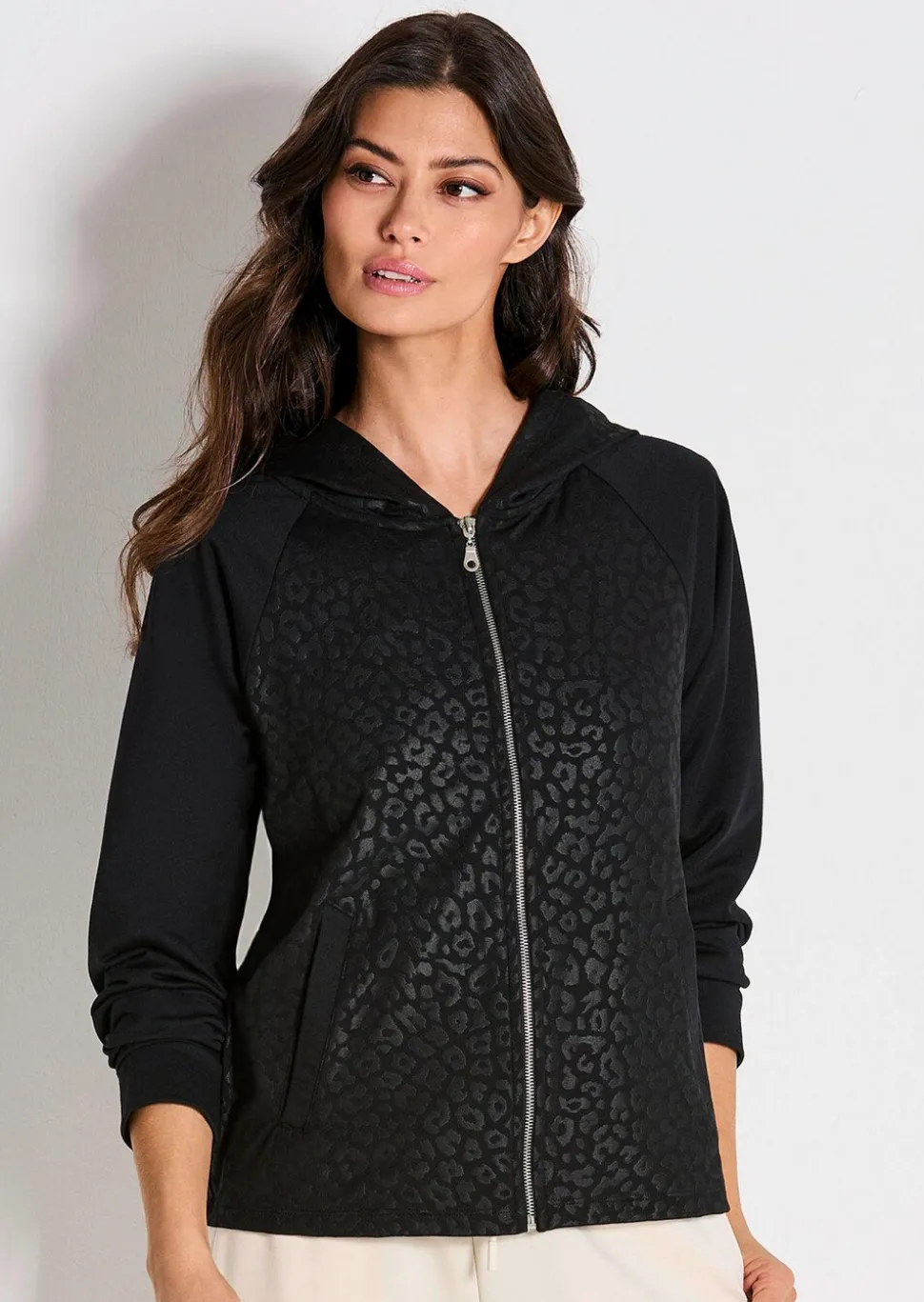 Veste de détente avec imprimé animalier