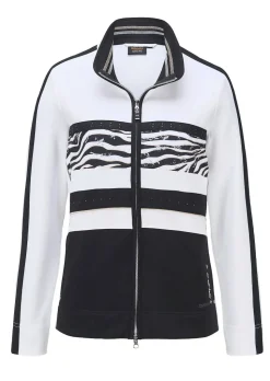 Veste de loisirs à l'aspect rayé