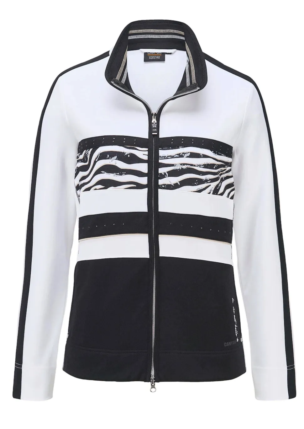 Veste de loisirs à l'aspect rayé