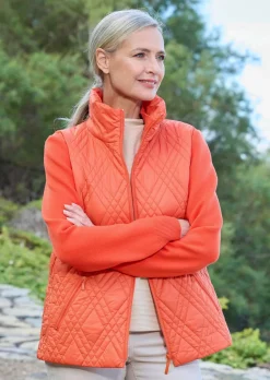 Veste de mi-saison matelassée avec tricot