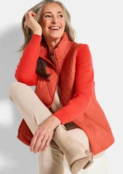 Veste de mi-saison matelassée avec tricot