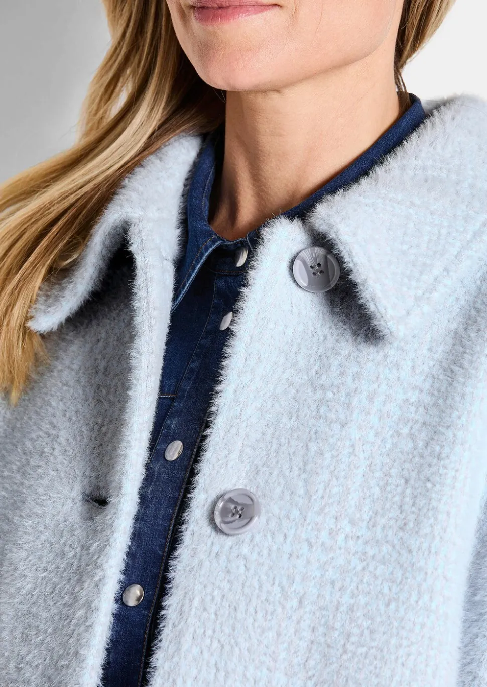 Veste duveteuse, aspect fourrure