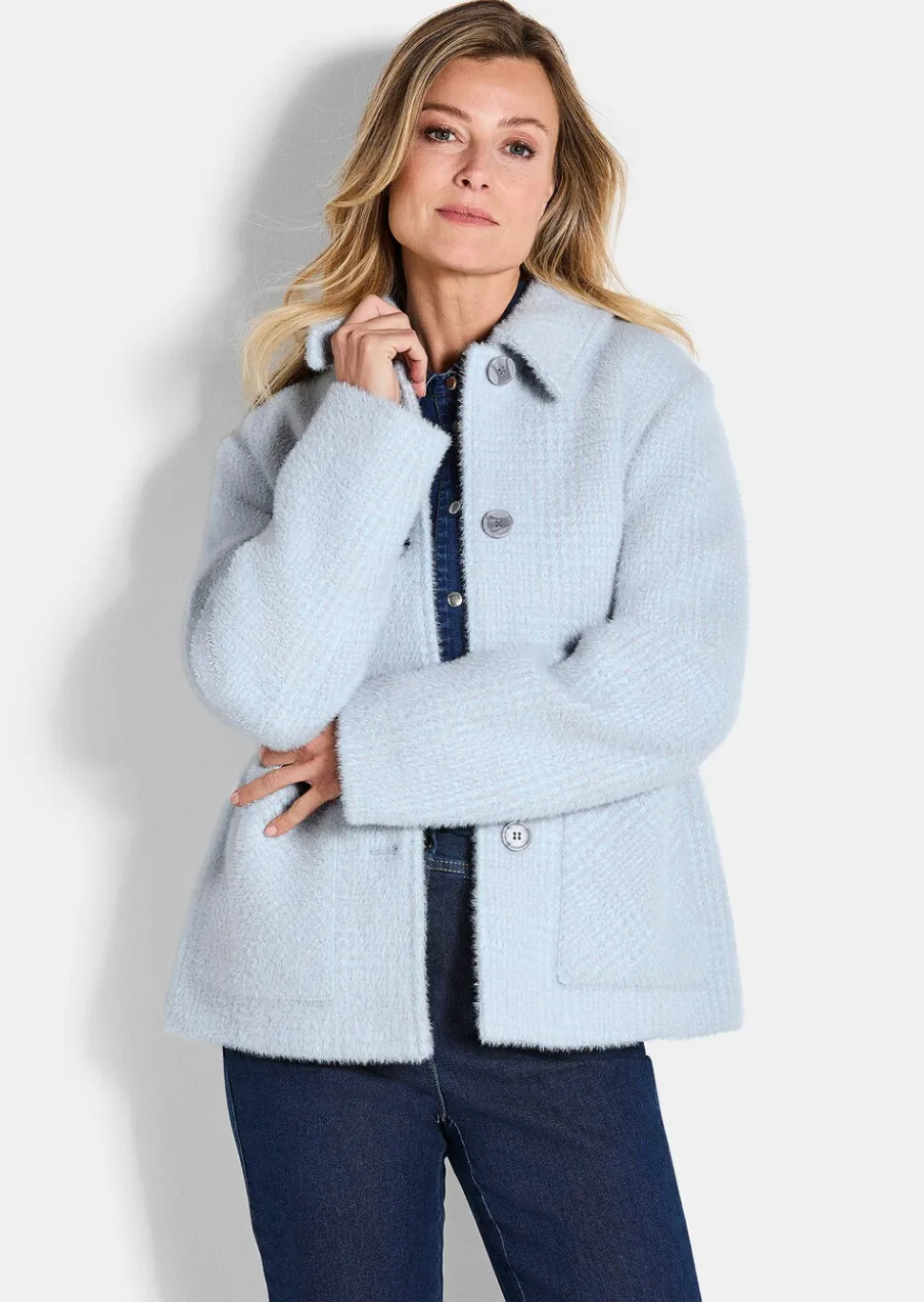 Veste duveteuse, aspect fourrure