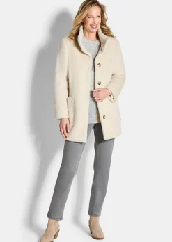 Veste duveteuse avec col montant