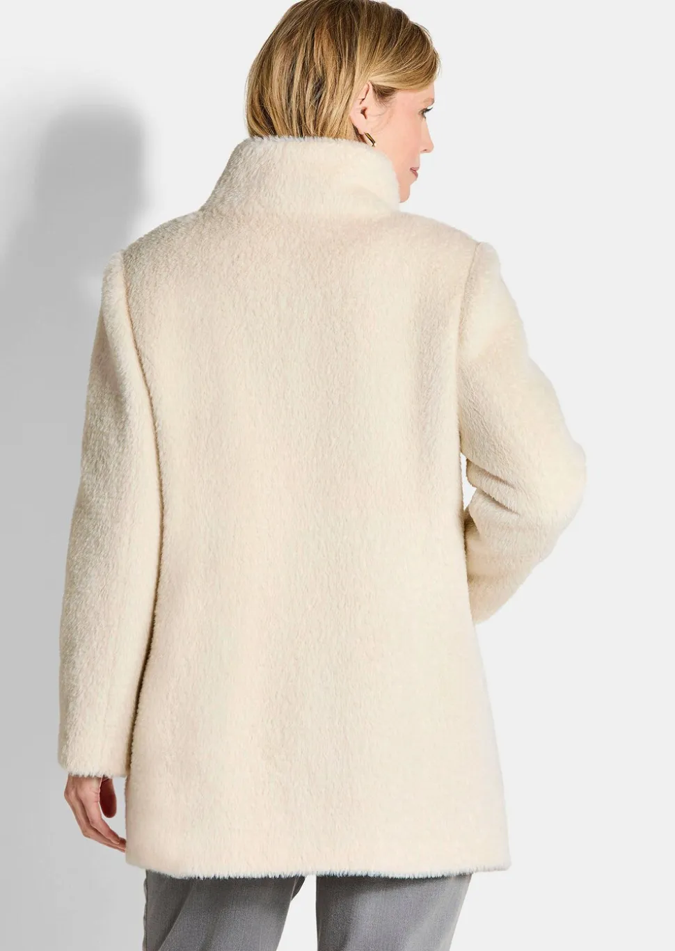 Veste duveteuse avec col montant