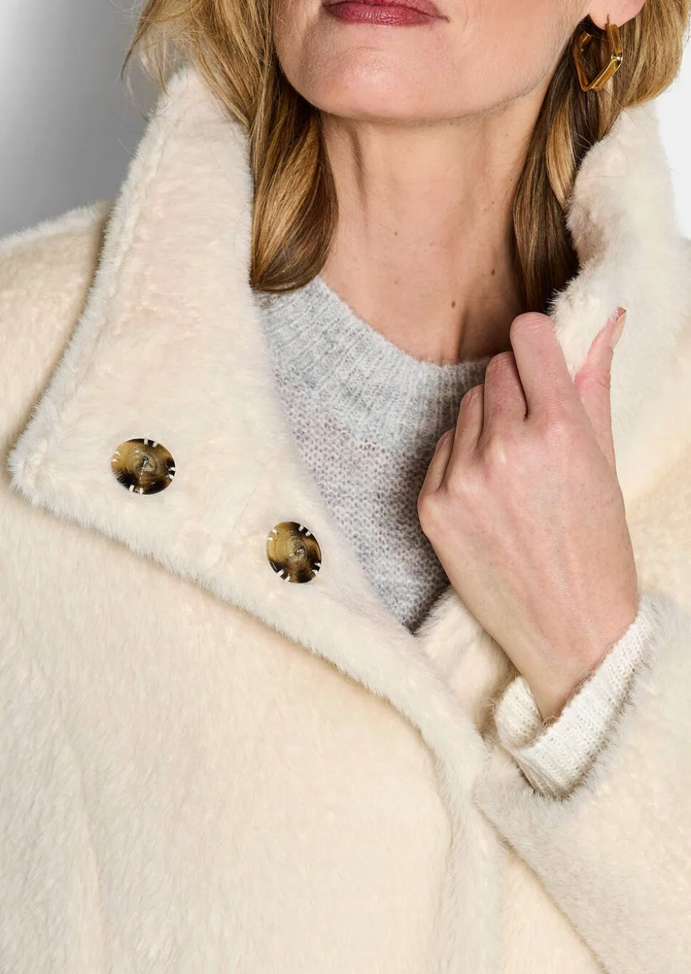Veste duveteuse avec col montant
