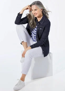 Veste en jean aux détails sport