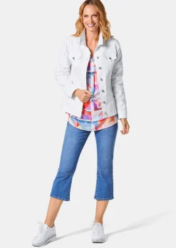 Veste en jean intemporelle agrémentée de détails séduisants
