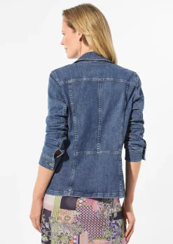 Veste en jean intemporelle agrémentée de détails séduisants