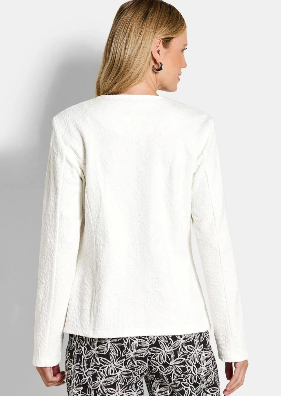 Veste en jersey élégante, confectionnée en coton
