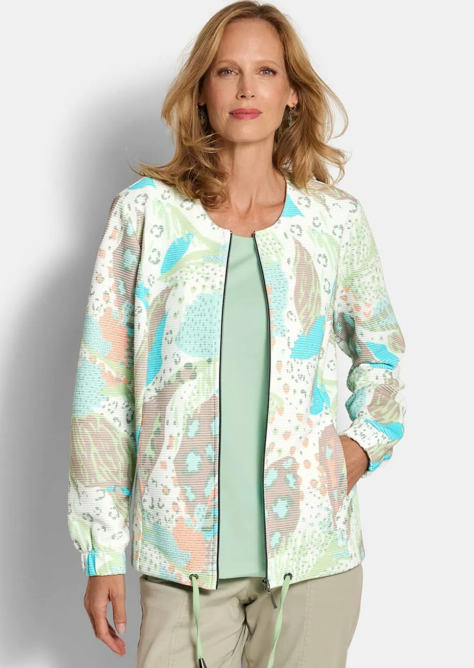Veste en jersey à maille ottoman