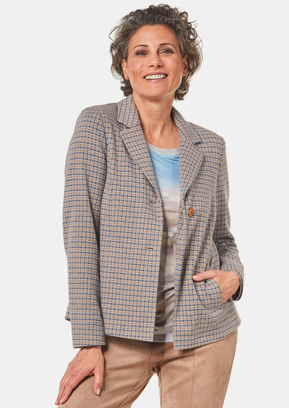 Veste en jersey structuré