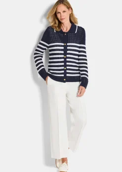 Veste en tricot avec col polo
