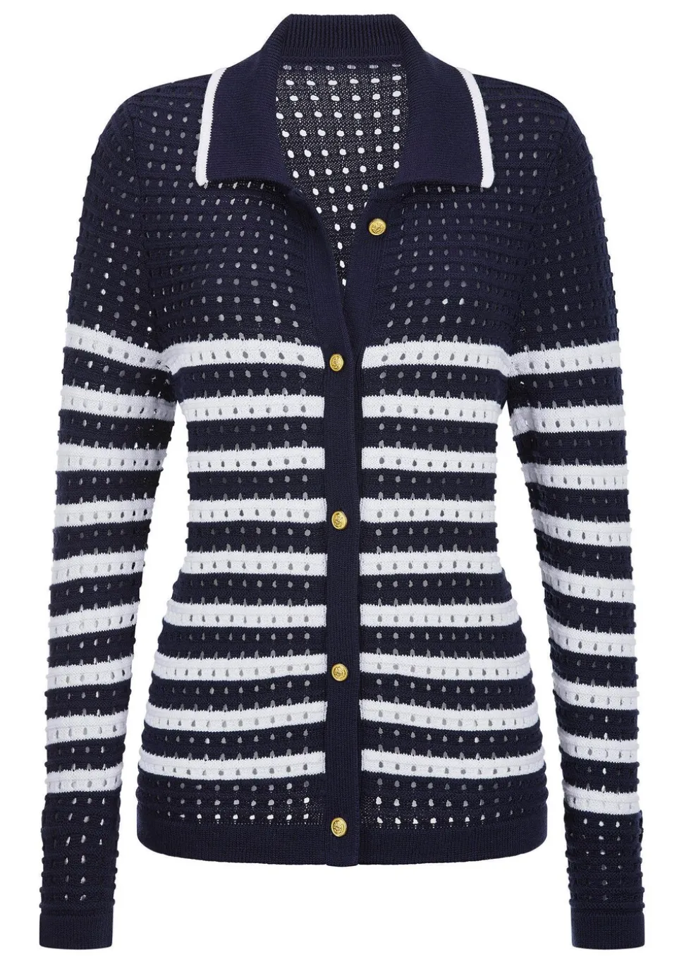 Veste en tricot avec col polo