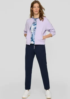 Veste en tricot avec fermeture zippée