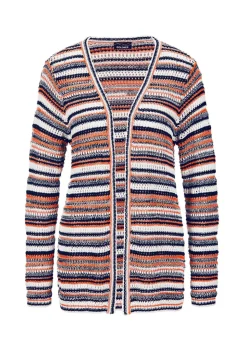 Veste en tricot avec motif à rayures
