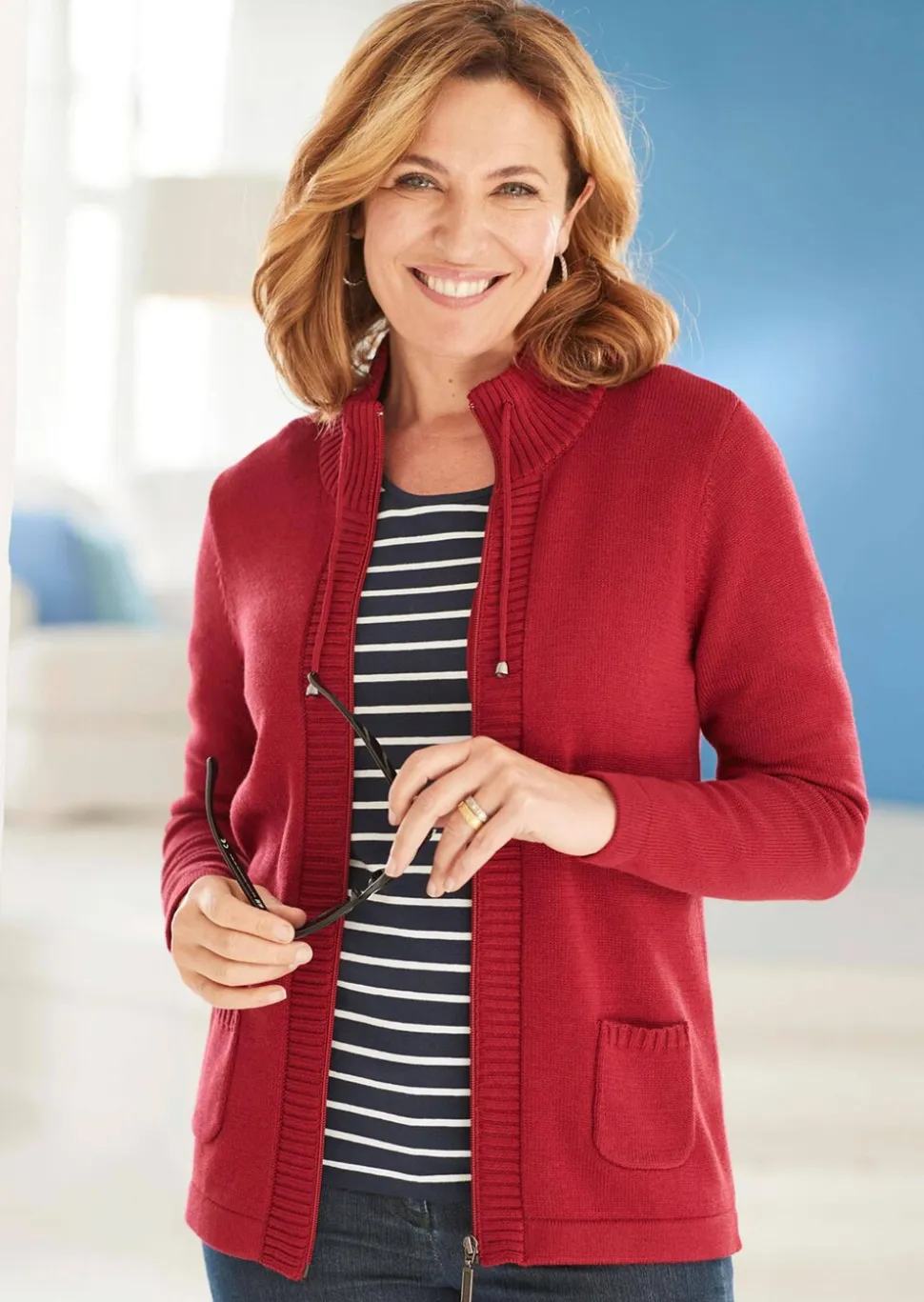 Veste en tricot décontractée