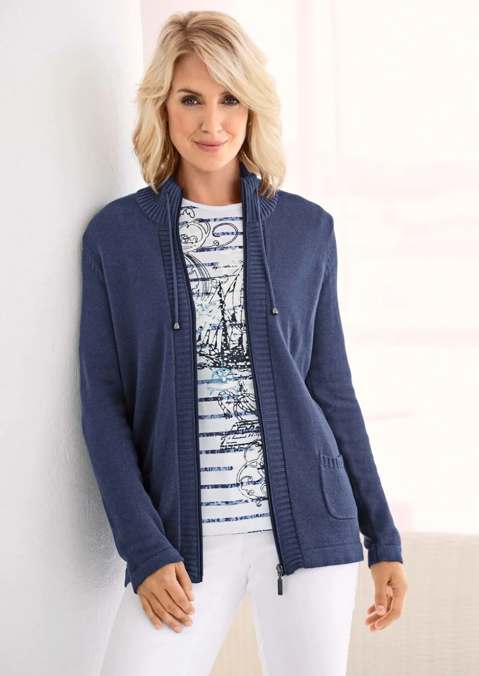 Veste en tricot décontractée