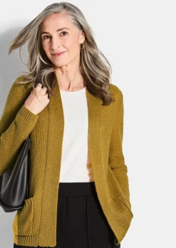 Veste en tricot doux, façon cardigan