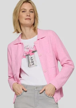 Veste en tricot, façon chemisier