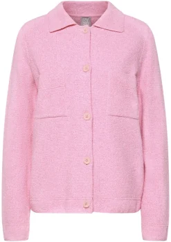 Veste en tricot, façon chemisier