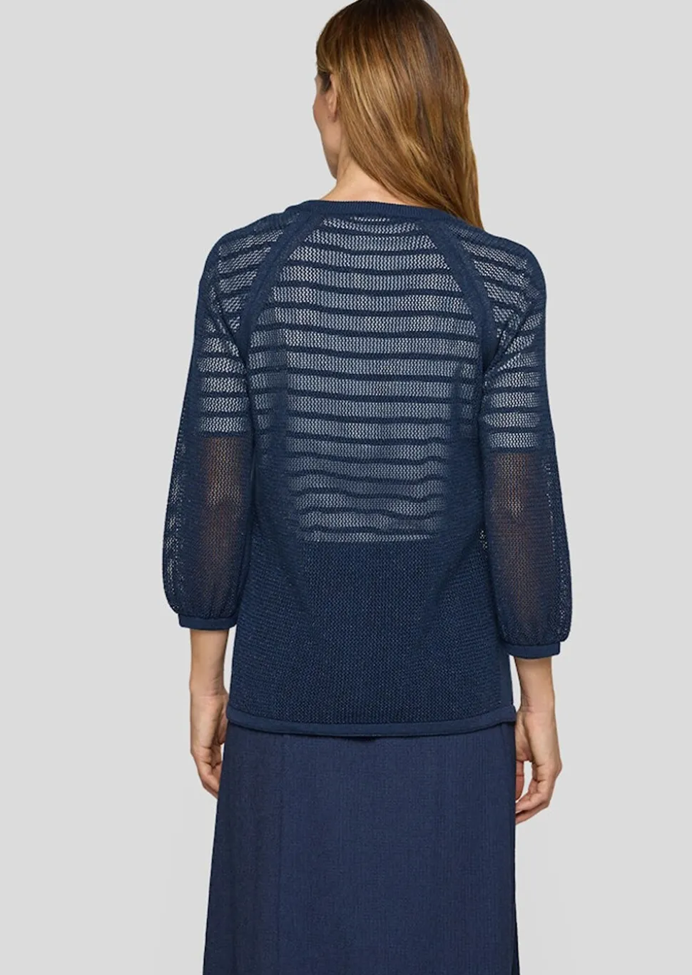 Veste en tricot transparente avec fil brillant