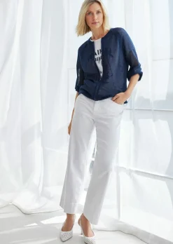 Veste en tricot transparente avec fil brillant