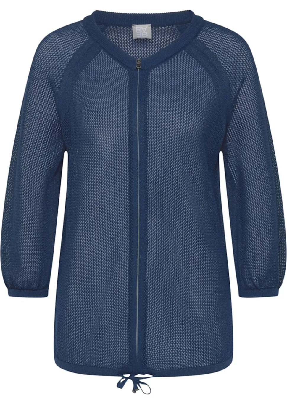 Veste en tricot transparente avec fil brillant
