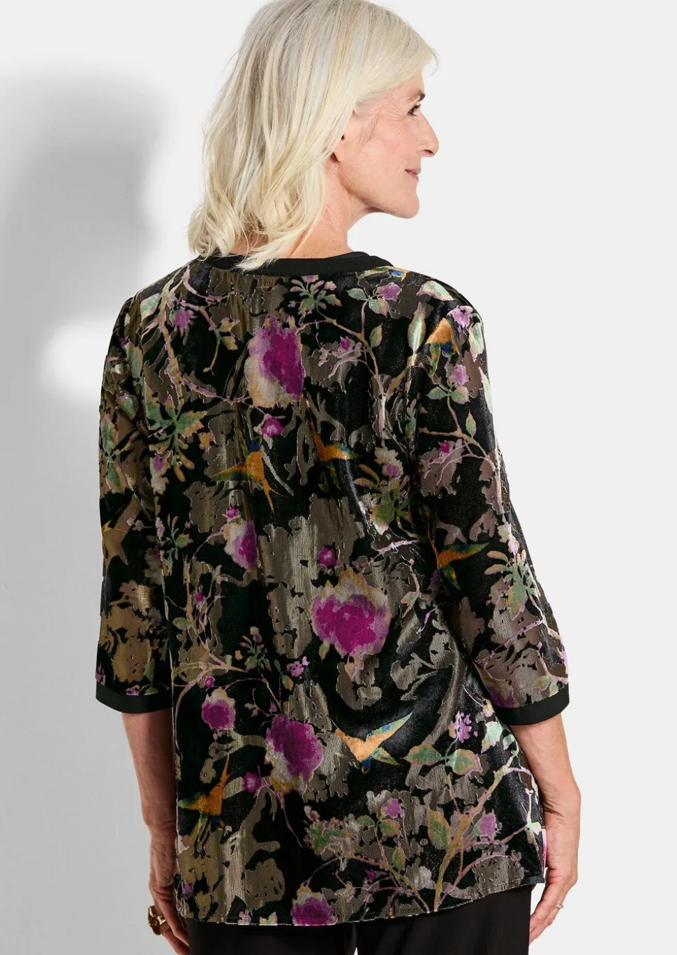 Veste en velours dévoré