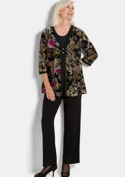 Veste en velours dévoré