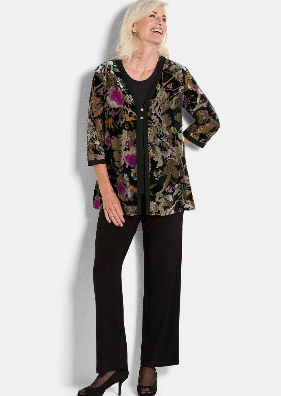 Veste en velours dévoré