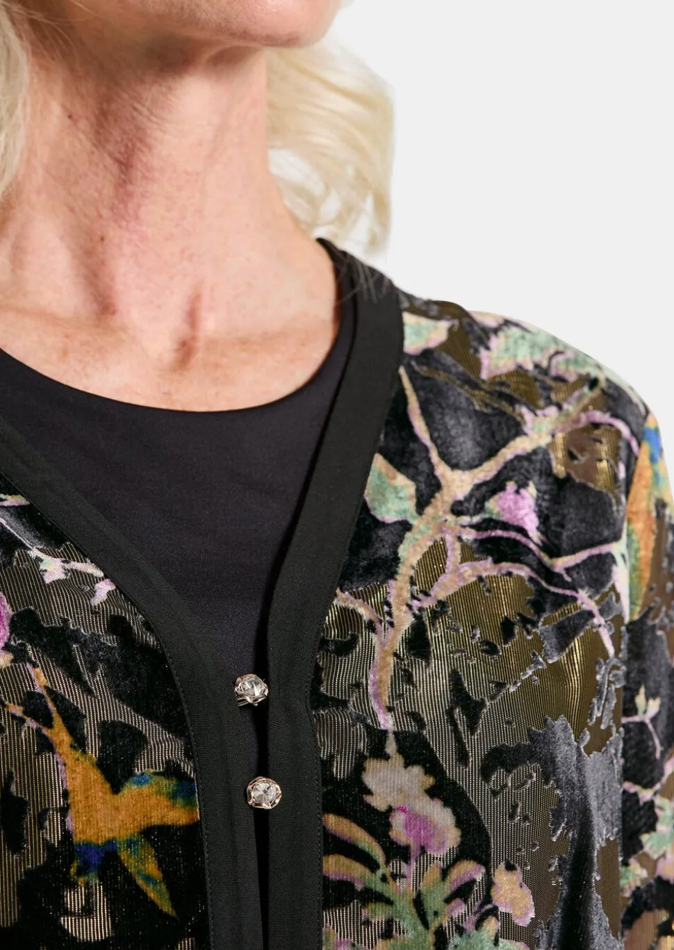 Veste en velours dévoré