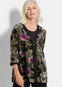 Veste en velours dévoré