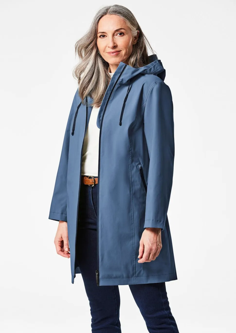 Veste imperméable avec éléments réfléchisseurs