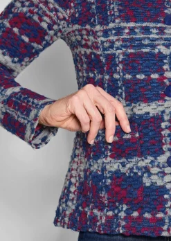 Veste Jacquard en jersey structuré