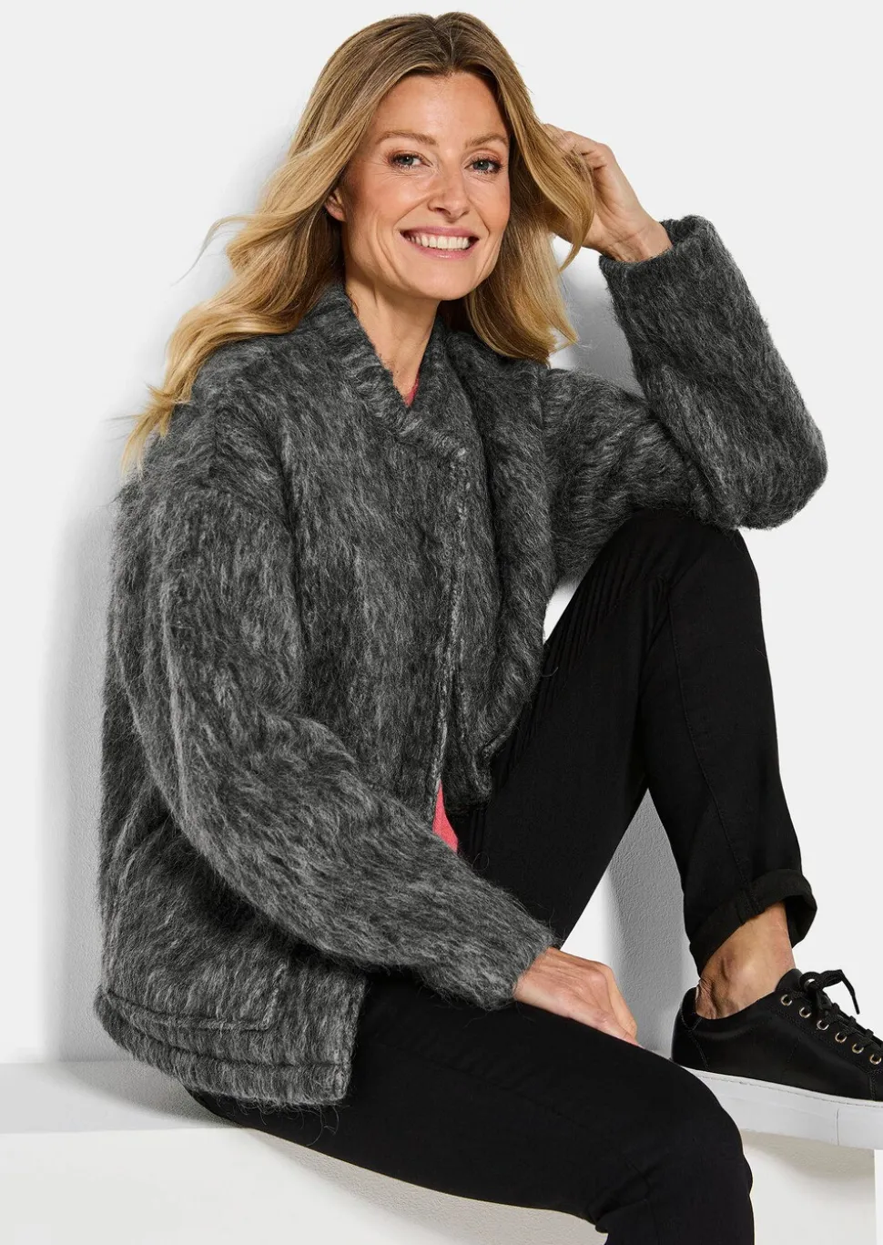 Veste laineuse, aspect fourrure