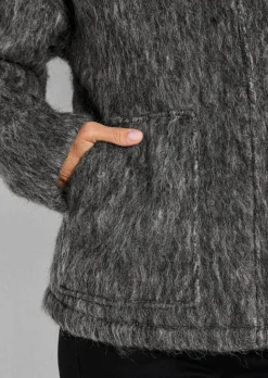Veste laineuse, aspect fourrure