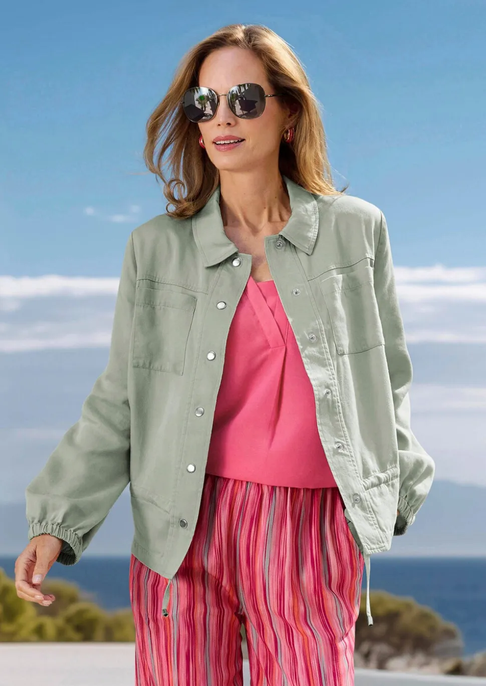 Veste légère en Lyocell à effet climatisant