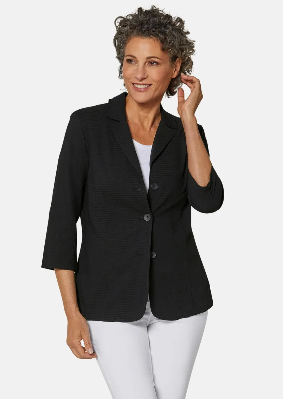 Veste légère en tissu seersucker