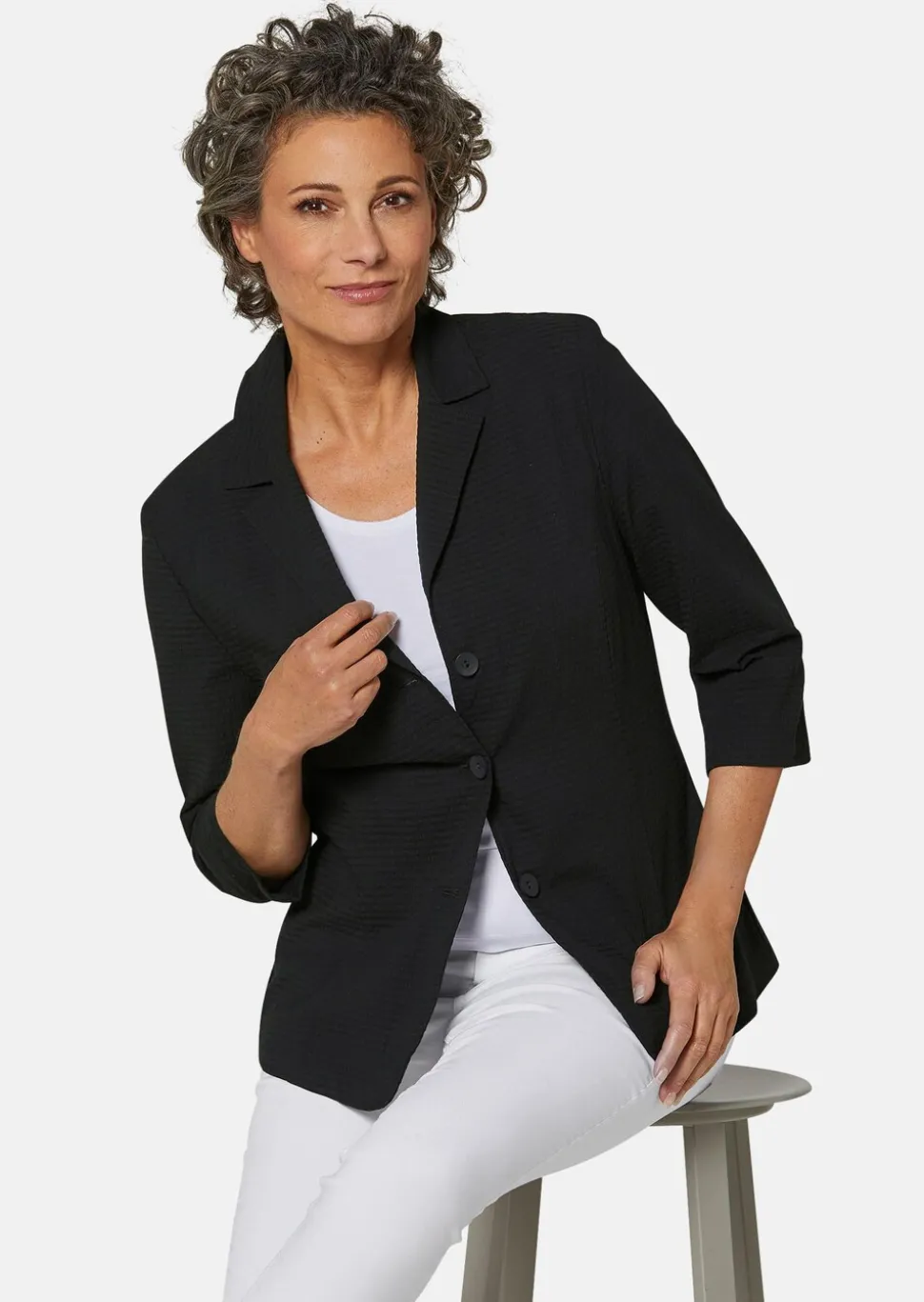Veste légère en tissu seersucker