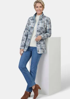 Veste légère réversible avec surpiqûres en losange